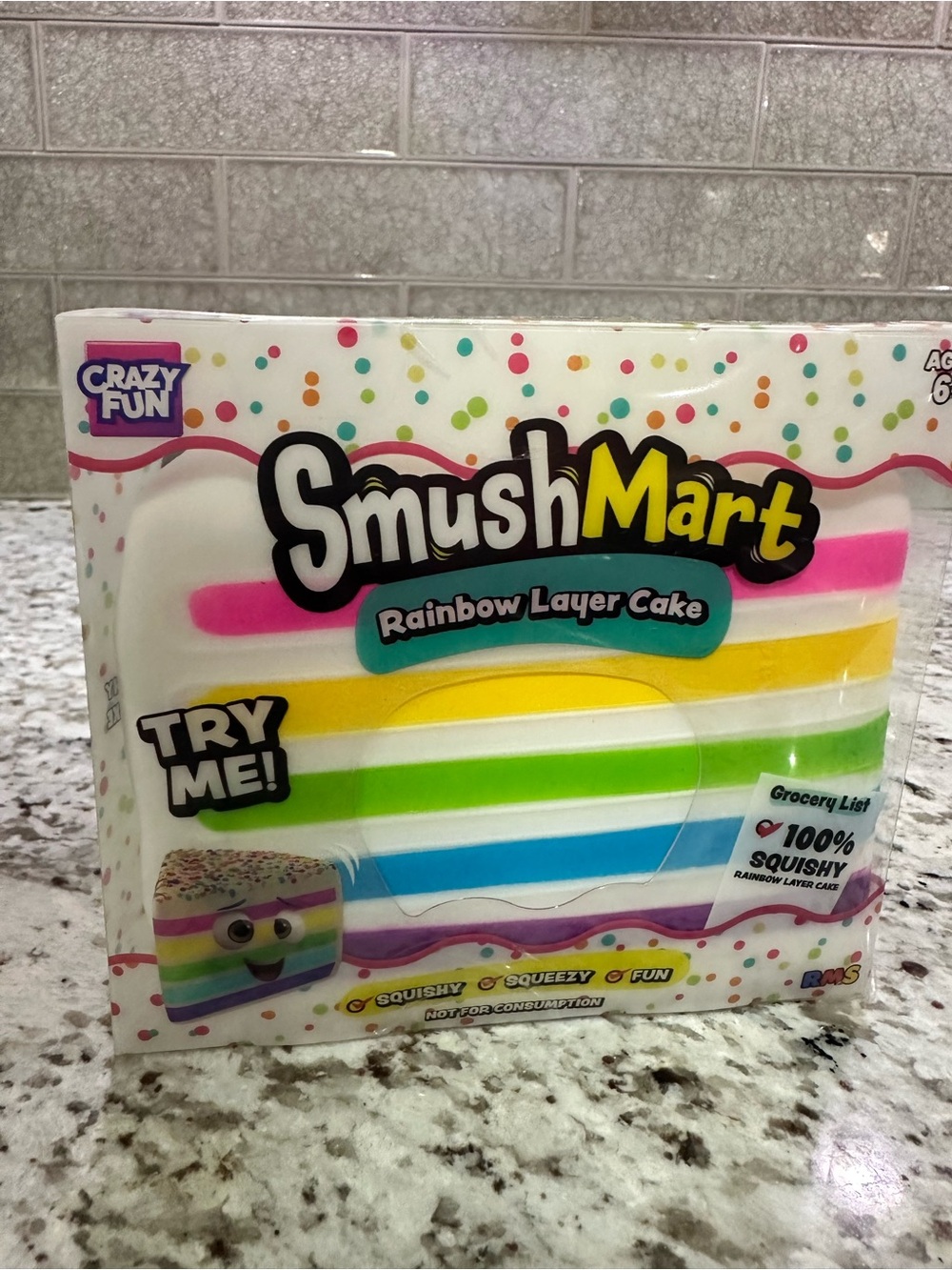 🍰 SmushMart Rainbow Layer Cake Squishy 🌈